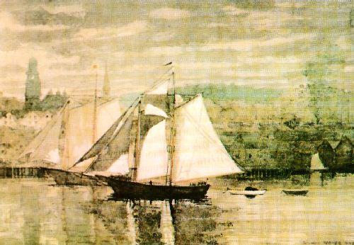 Winslow Homer Gloucester Schooners and Sloop Norge oil painting art
